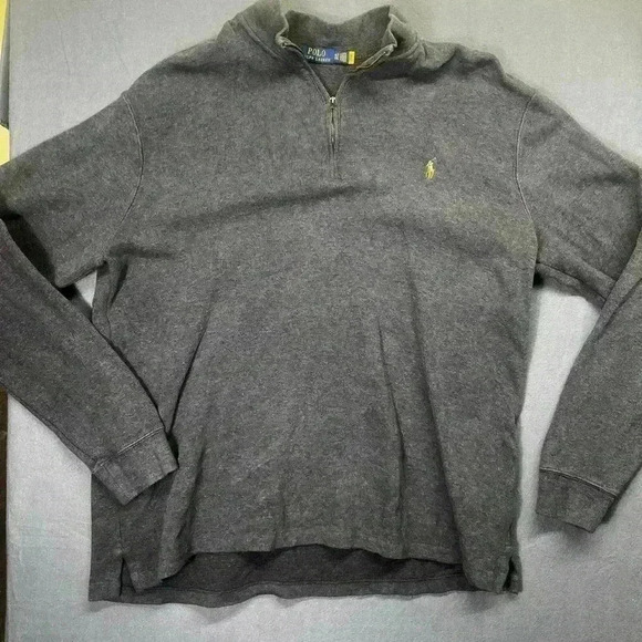 Polo Ralph Lauren Flesh Pony Sweater Cardigan Mens XLT Tall Heavy Thick 1164 - Picture 1 of 7